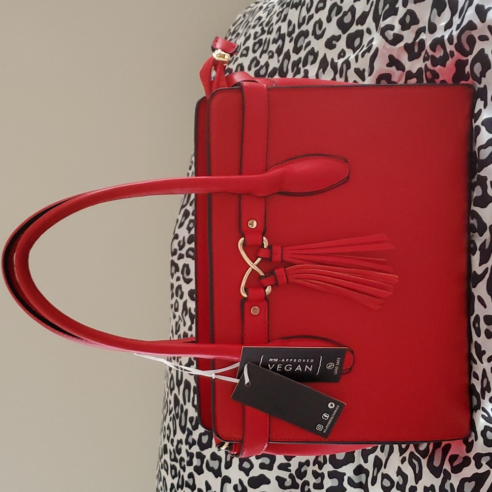 Red La Terre Satchel